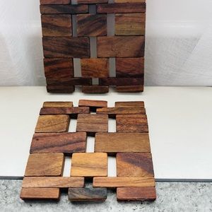 Wayfair Recycled Teak Coasters Set (2 sets of 4)